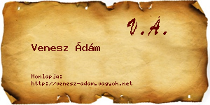 Venesz Ádám névjegykártya