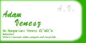 adam venesz business card